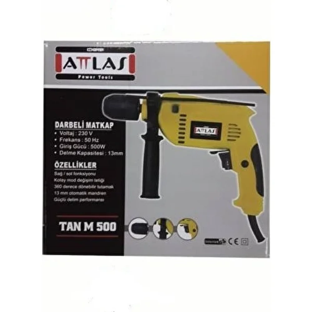 Attlas Tan M 500 Darbeli Matkap 500 W Matkaplar Fiyatı