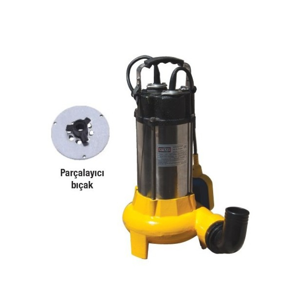 Attlas V1100d-F Döküm Gövdeli1,5 Hp Atık Su Pompası Su Motoru Fiyatı