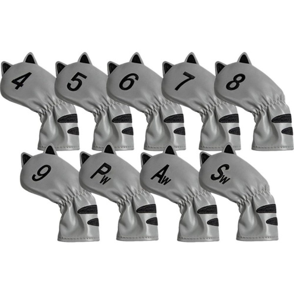 Attract Golf Head, Ekipman Aksesuarları Kalın Kalın Sargılı Putter Headcover 9 Adet Demir Işareti Gri (Yurt Dışından) Oto Boyaları Fiyatı