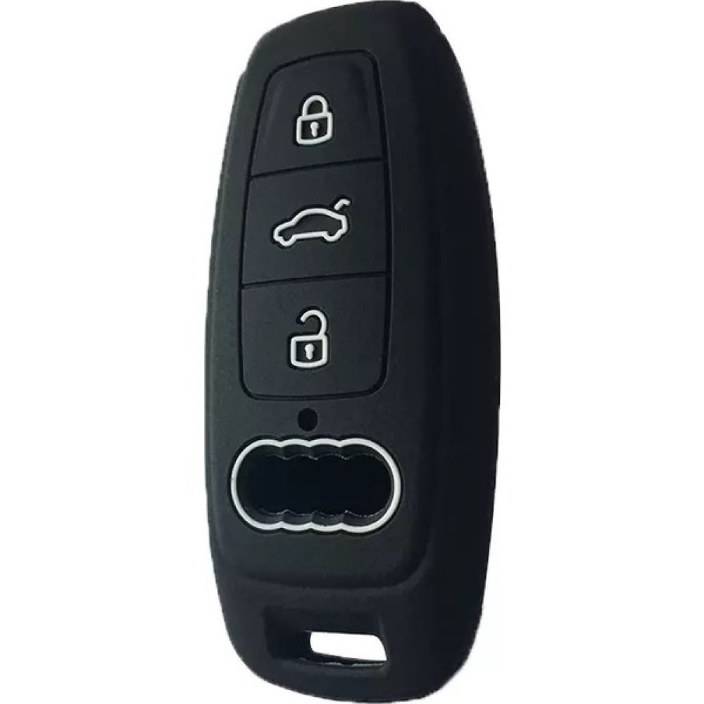 Audı A3 A4 A3 A6L A7 A8 C8 Q8 D5 E Tron Silikon Anahtar Kılıf - Siyah Anahtarlık Fiyatı