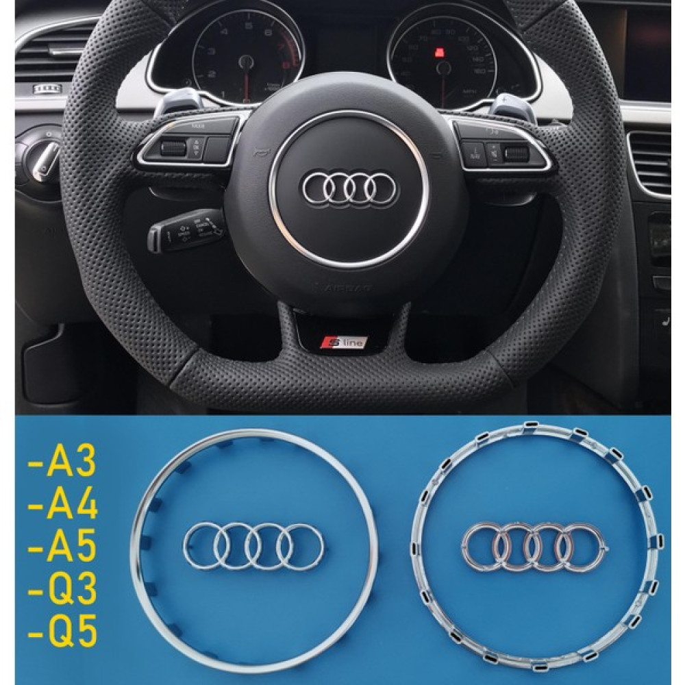 Audi Direksiyon Krom Halka 2012-16 Yuvarlak Tip A3-A4-A5-Q3-Q5 Oto Boyaları Fiyatı