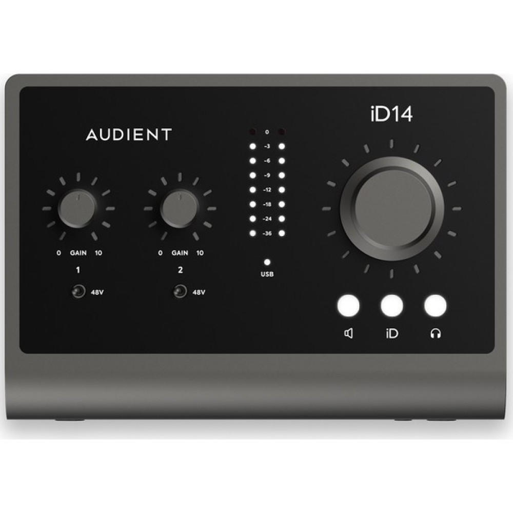 Audient İD14 Mkıı Yüksek Kalite Usb-C Ses Kartı: 10-Giriş/6-Çıkış 24BIT/96KHZ Burr Brown Ad/da Çeviriciler + 2x Class-A Audient Konsol Mikrofon Pre... Stüdyo ve Sahne Ekipmanları Fiyatı
