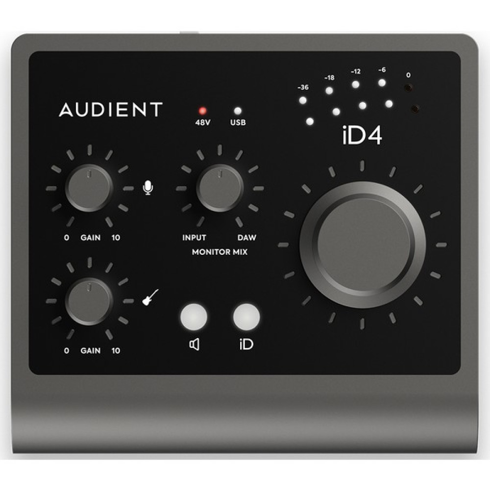Audient Id4 MkII Yüksek Kalite Usb-C Ses Kartı: 2-Giriş/2-Çıkış 24BIT/96KHZ Ad/da Çeviriciler + 1x Class-A Audient Konsol Mikrofon Preamp + Jfet Dı Stüdyo ve Sahne Ekipmanları Fiyatı