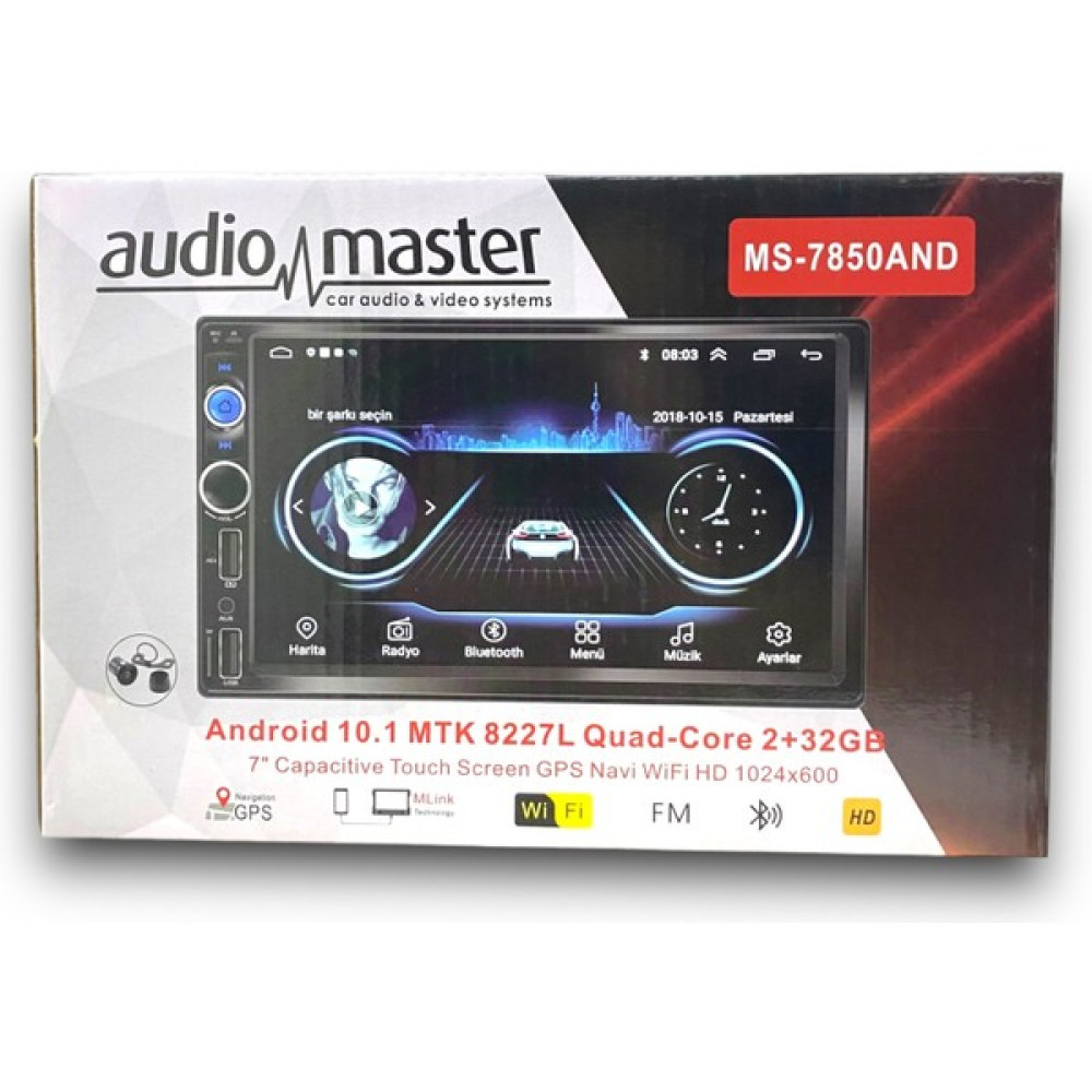 Audio Master Audiomaster MS-7850 Android Double Teyp Oto Teypleri Fiyatı