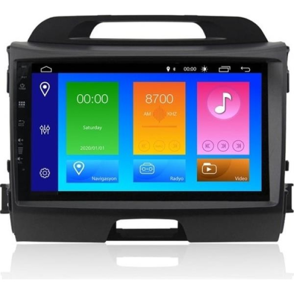 Audio Station Kia Sportage 9 Inç Android Navigasyon ve Multimedya Sistemi 2011-2015 Oto Görüntü Sistemleri Fiyatı