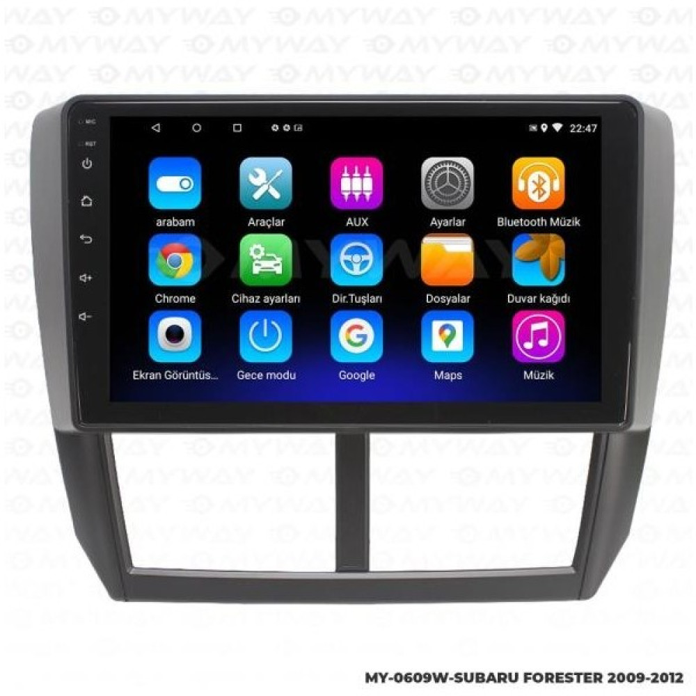 Audio Station Subaru Forester 9 Inç Android Navigasyon ve Multimedya Sistemi 2008-2012 Oto Boyaları Fiyatı
