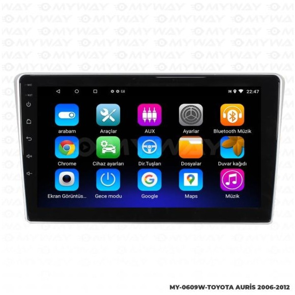 Audio Station Toyota Auris 7 Inç Android Navigasyon ve Multimedya Sistemi 2008-2012 Oto Görüntü Sistemleri Fiyatı