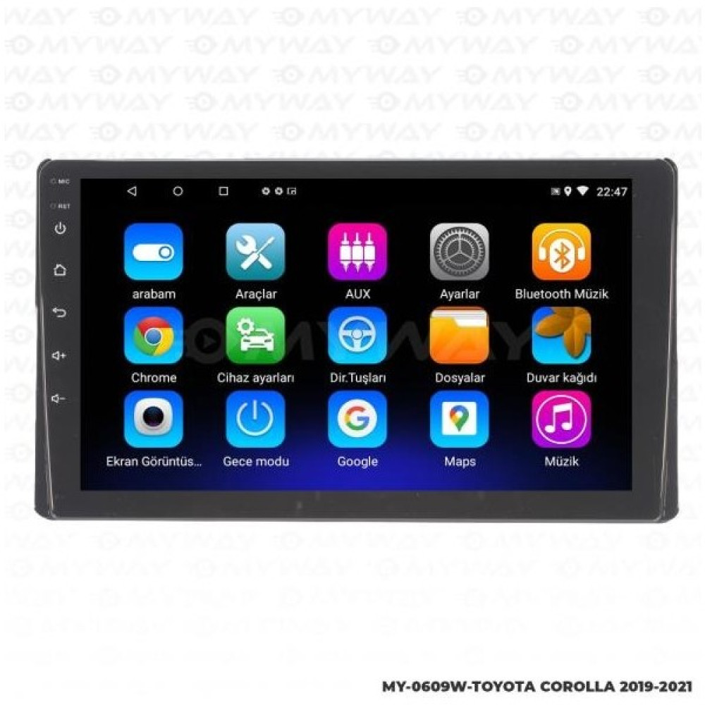 Audio Station Toyota Corolla Android Carplay Navigasyon ve Multimedya Sistemi 2019-2022 Oto Görüntü Sistemleri Fiyatı