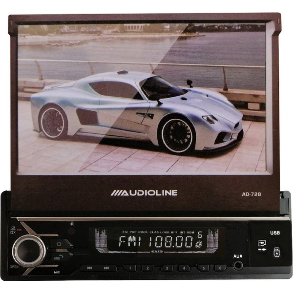 Audioline AD-728 Indash Teyp 7 Inch 4*60W Ses Çıkışı Bluetooth Mirror Link USB Sd Kart Aux Oto Teypleri Fiyatı