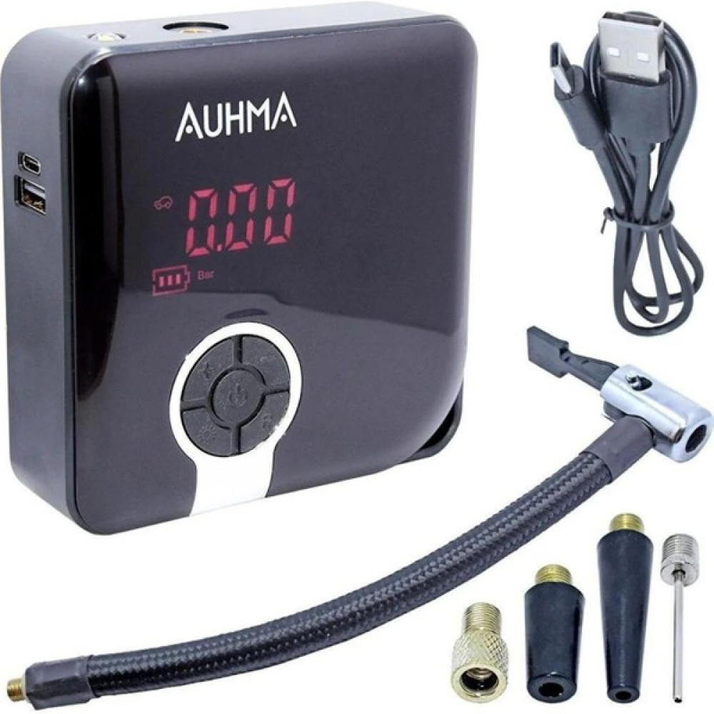 Auhma A5544 Şarjlı Dijital Lastik Şişirme Pompası Oto Elektroniği Fiyatı