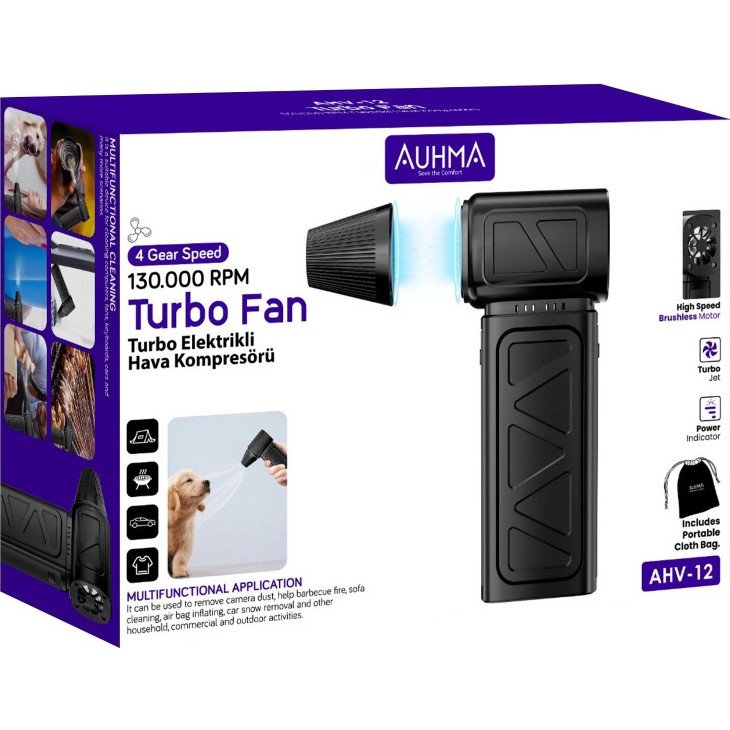 Auhma Ahv-12 Turbo Fan – 130.000 Rpm Turbo Elektrikli Hava Kompresörü Hava Kompresörü Fiyatı