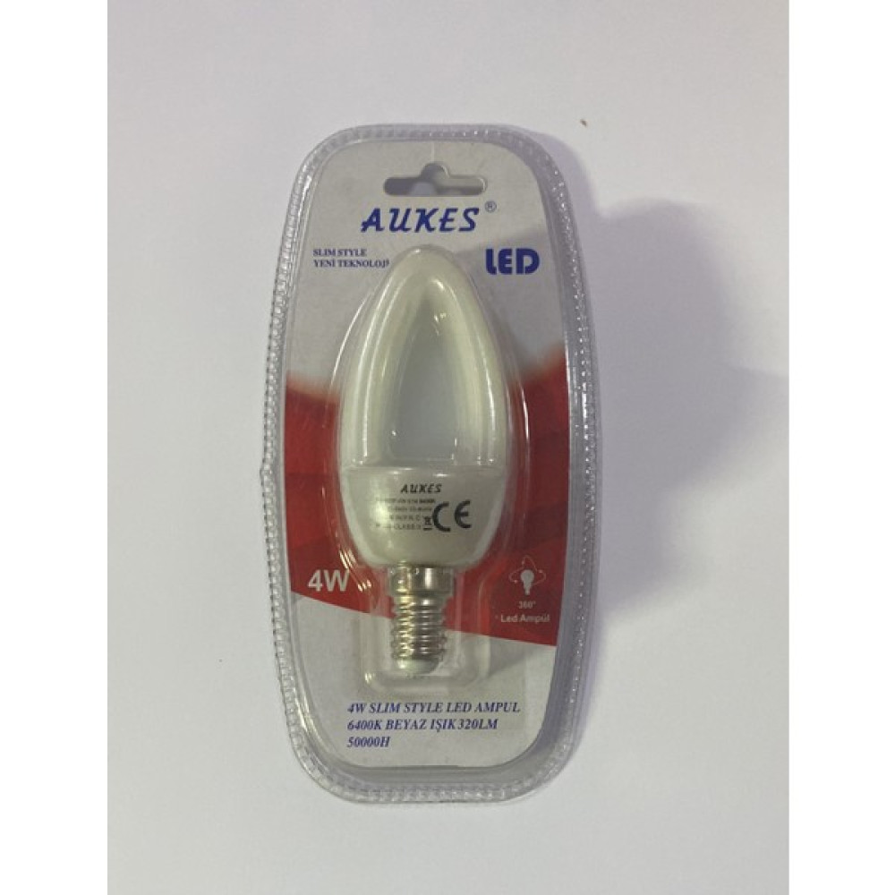 Aukes 4 Watt 6400K Beyaz Işık E14 Duylu LED Led Aydınlatmalar Fiyatı
