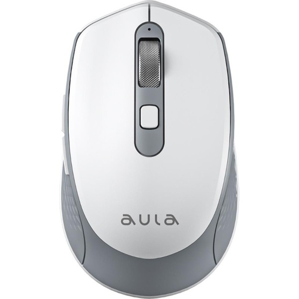 Aula AM204 Çift Modlu Bluetooth ve Kablosuz 1600DPI Şarj Edilebilir Optik Mouse Beyaz Klavye - Mouse Fiyatı