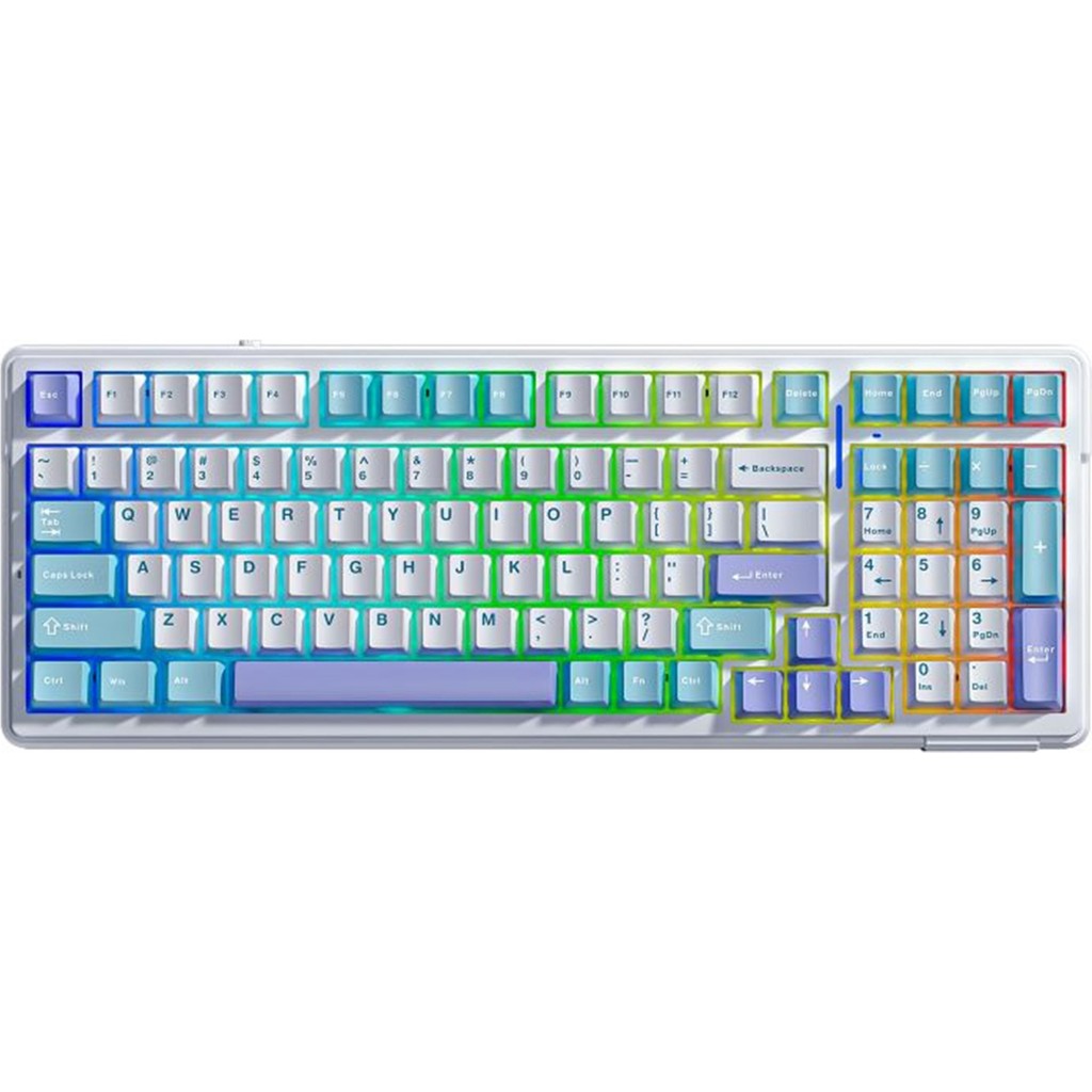 Aula F99 3 Modlu Rgb Hot Swap Mekanik Linear Graywood V3 Switch Kablosuz Makrolu Klavye Lila - Beyaz - Mavi Klavye - Mouse Fiyatı