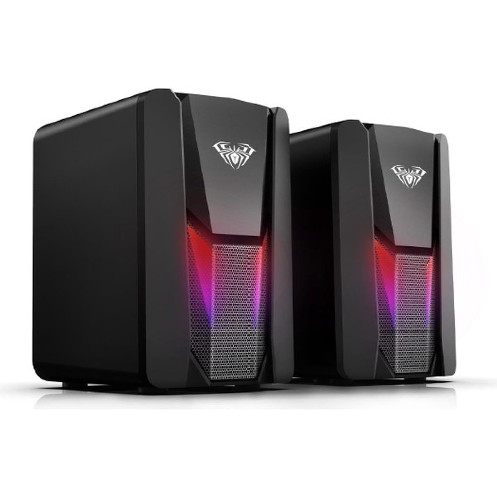 Aula N-108 1+1 USB / Aux Stereo 2.0 Rgb Masaüstü Gaming Oyuncu Hoparlör Speaker Ses Sistemi Bilgisayar Speaker Fiyatı