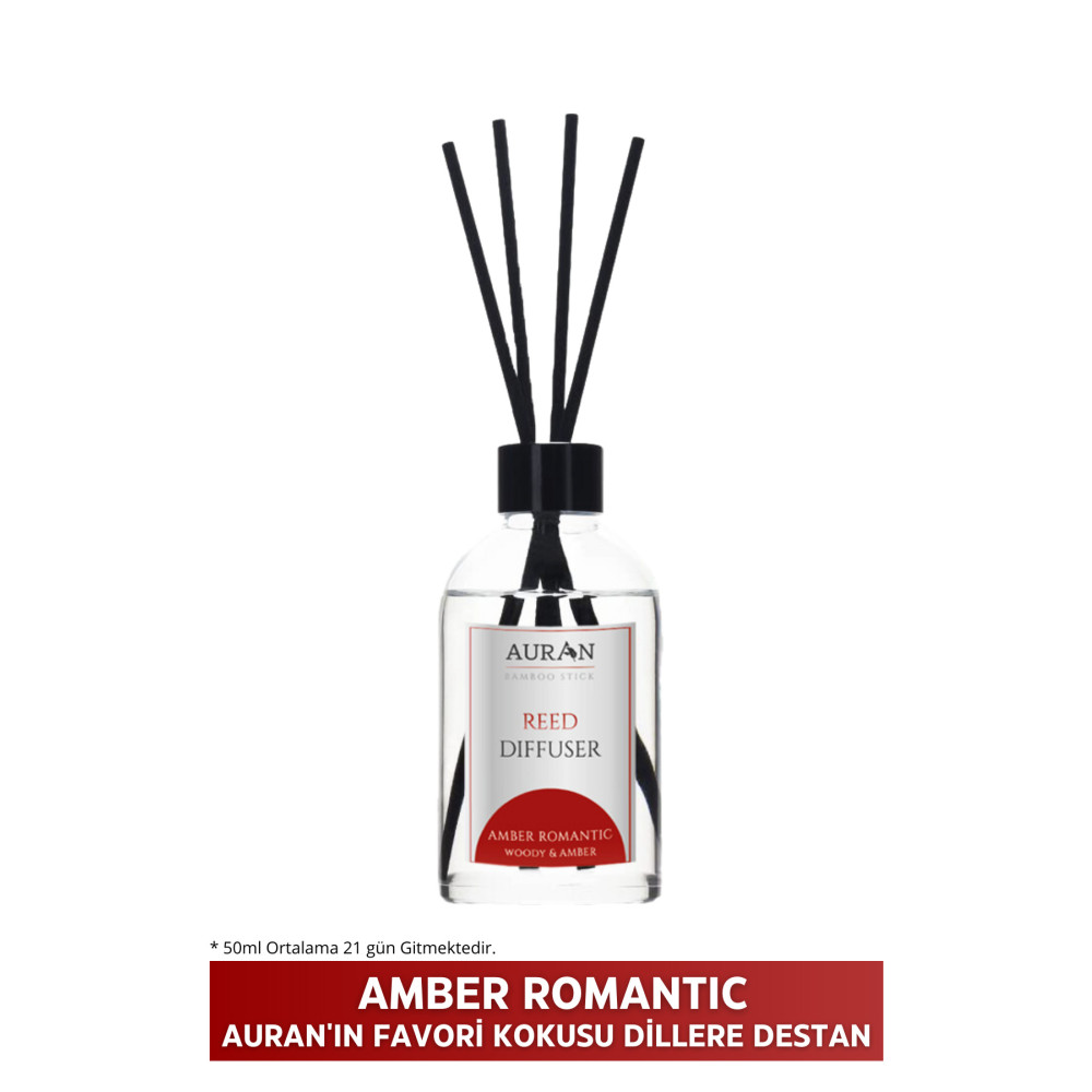 AURAN Amber Romantik Çubuklu Oda Kokusu Esansiyel Uçucu Yağ Amber Romantic 50ml Deterjan ve Temizlik Ürünleri Fiyatı