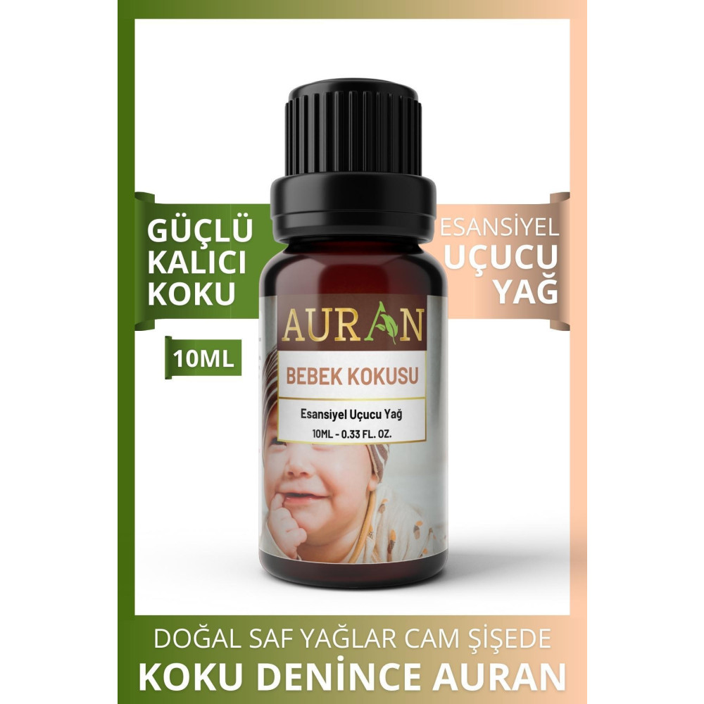 AURAN Bebek Kokusu Esansiyel Uçucu Koku Yağı Buhurdanlık Yağı Difüzör Esansı Hobi Esans Ortam Oda 10ml Deterjan ve Temizlik Ürünleri Fiyatı