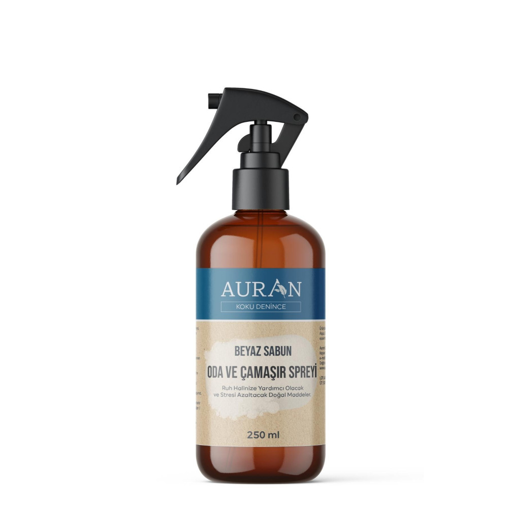 AURAN Beyaz Sabun Oda Ve Çamaşır Spreyi Oda Kokusu Room Spray 250ml Deterjan ve Temizlik Ürünleri Fiyatı