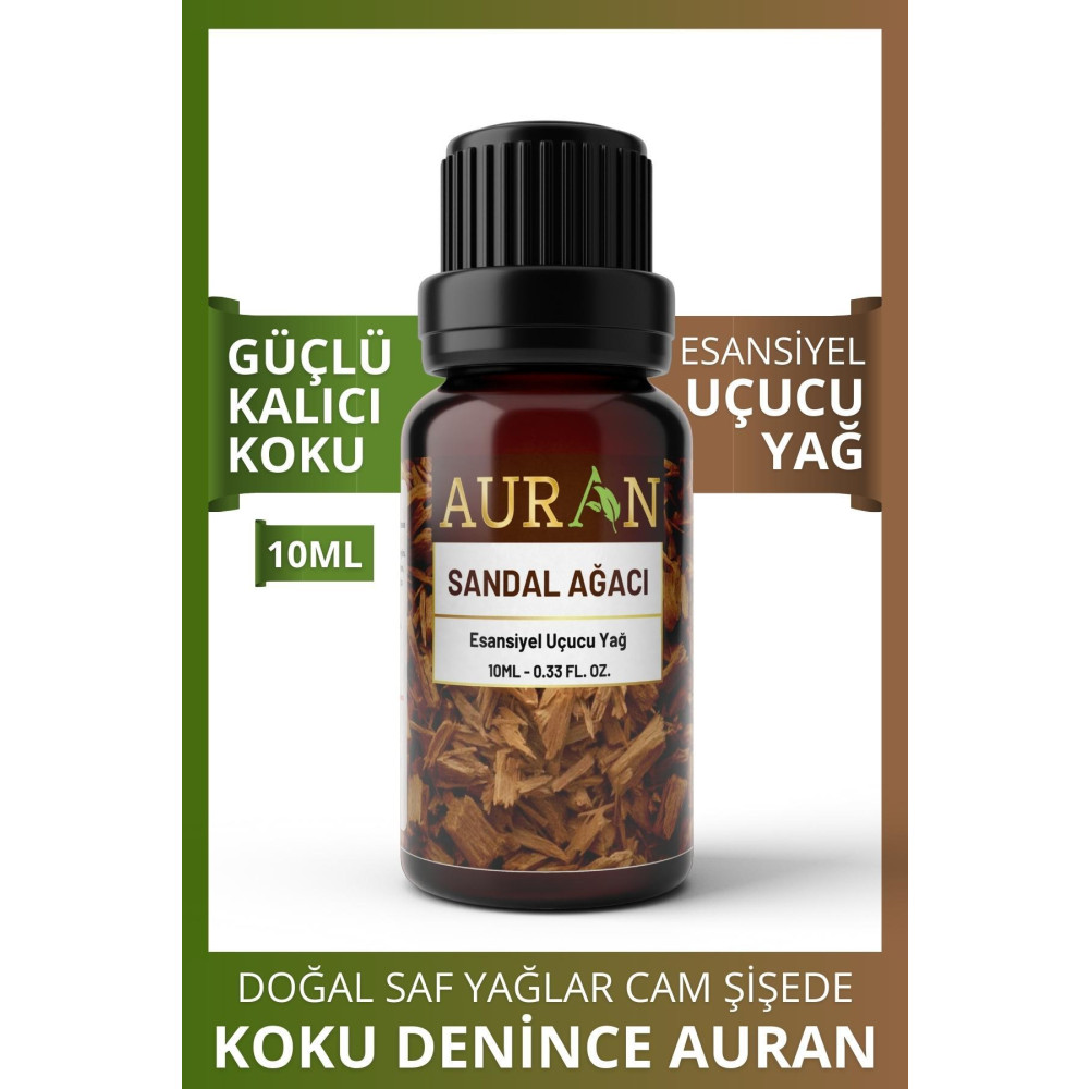 AURAN Sandal Ağacı Esansiyel Uçucu Koku Yağı Buhurdanlık Yağı Difüzör Esansı Hobi Esans Ortam Oda 10ml Deterjan ve Temizlik Ürünleri Fiyatı