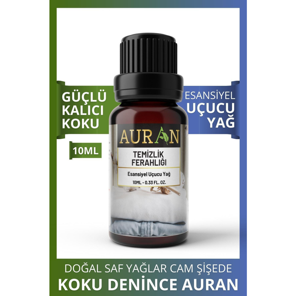 AURAN Temizlik Ferahlığı Esansiyel Uçucu Koku Yağı Buhurdanlık Yağı Difüzör Esansı Hobi Esans Ortam 10ml Oda Kokusu Fiyatı