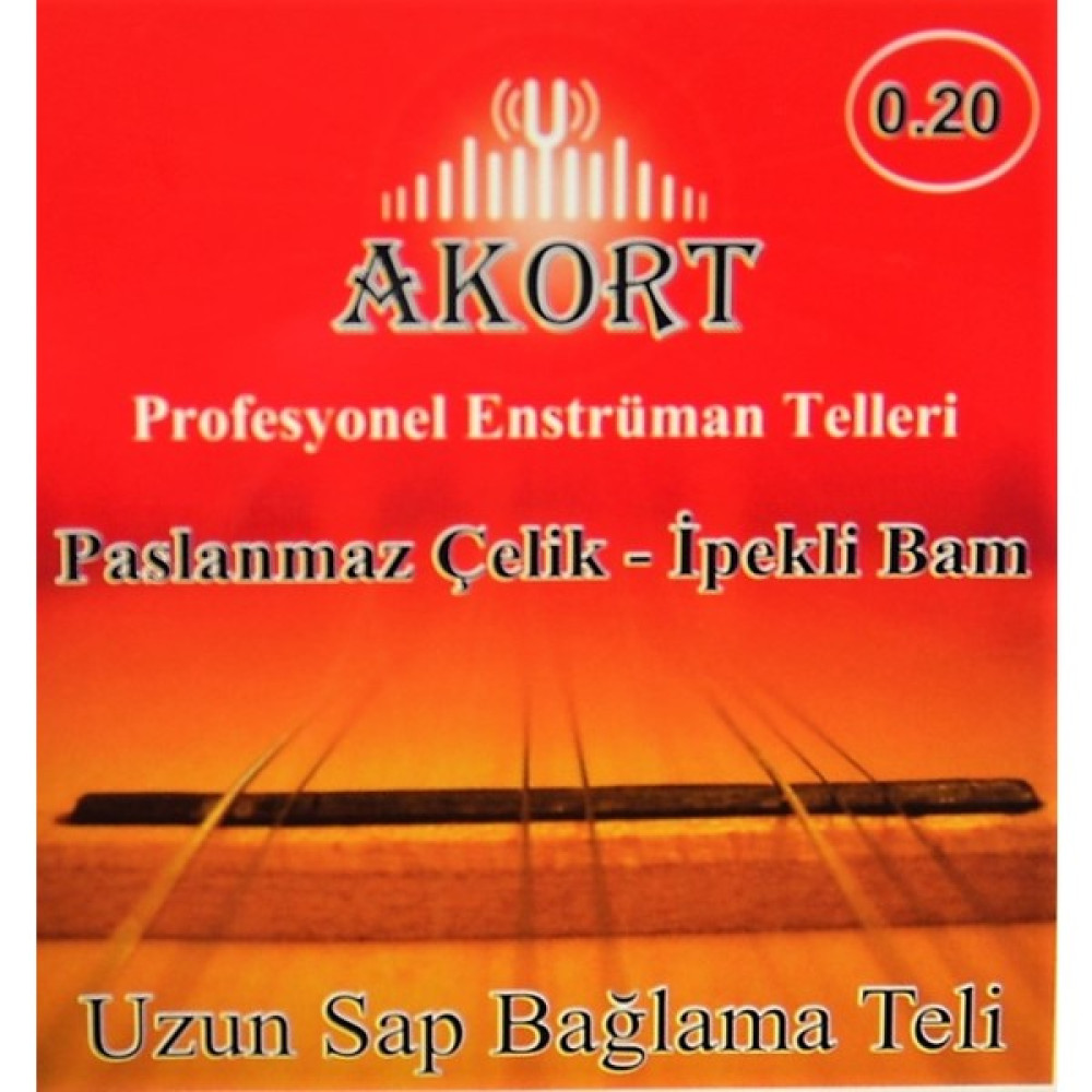 Aurax Akort 0.20 Uzun Sap Bağlama Teli - Saz Teli Paslanmaz Müzik Aleti Aksesuarları Fiyatı