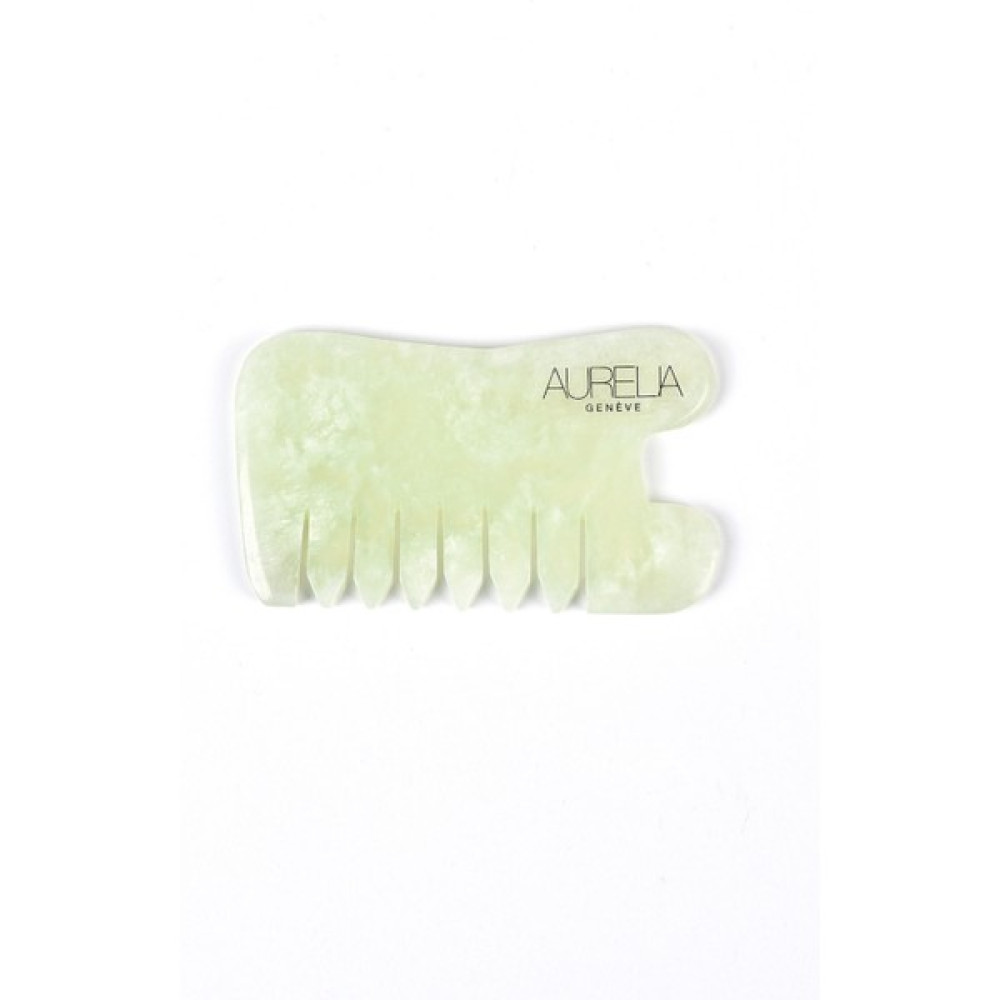 Aurelia Jade Comb gua sha - Tarak Şekilli gua sha Masaj Taşı – Yeşim Masaj Cihazları Fiyatı