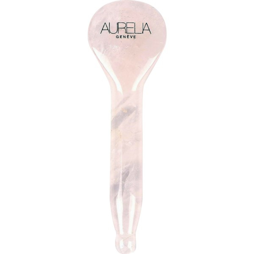 Aurelia Spoon gua sha - Rose Quartz - Kaşık Şekilli gua sha Taşı - Pembe Kuvars Masaj Cihazları Fiyatı