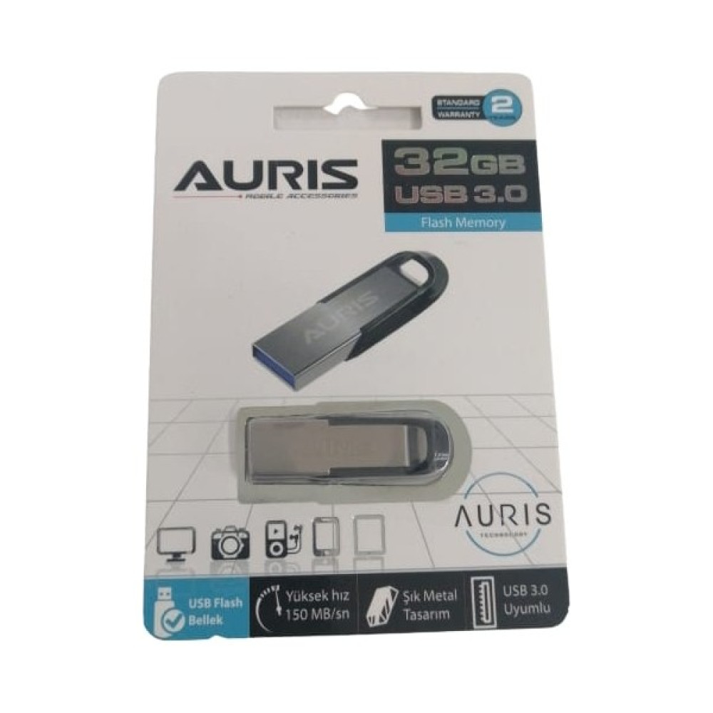 Aurıs 32 GB Metal Flash Bellek - Gri Telefon Yedek Parça Fiyatı