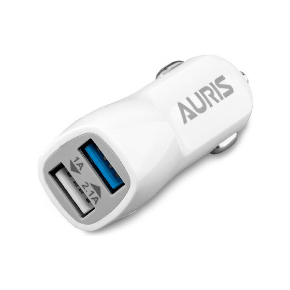Auris 3.4A Araç Çakmaklık Şarjı 2 USB Dual Dinamik Oto Şarj Çakmaklık - Beyaz Cep Telefonu Araç Kiti Fiyatı