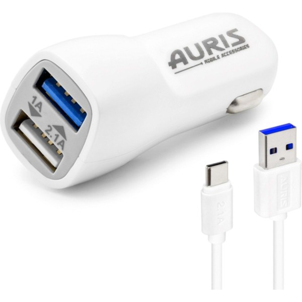 Auris ARS-CR03 3.1A Type C USB 2li Giriş Araç Şarj Başlığı Çakmaklık Cep Telefonu Araç Kiti Fiyatı