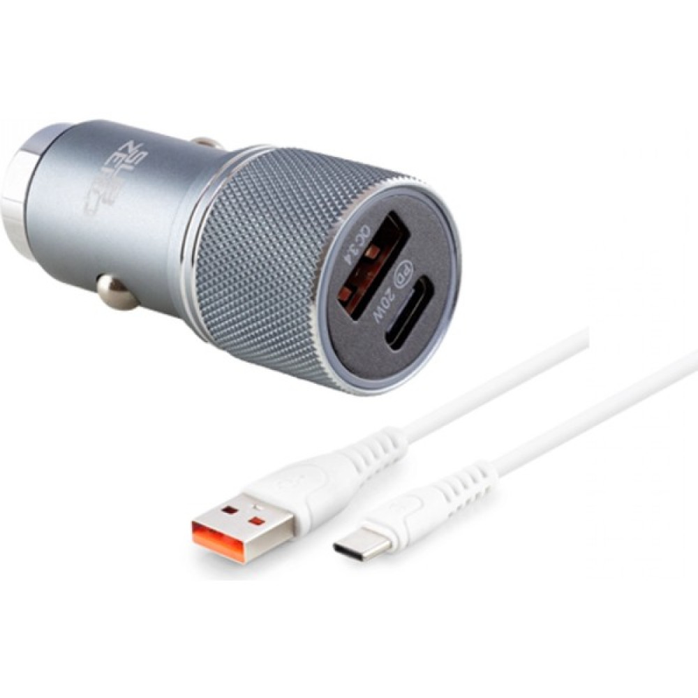 Auris CR94 20W 3.4A Hızlı Pd+Usb Çıkışlı Type-C Araç Şarj Aleti - Gri Cep Telefonu Araç Kiti Fiyatı
