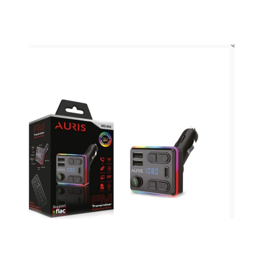 Auris M48 Pd Kumandalı Fm Transmitter Fm Verici - Siyah Oto Transmitterleri Fiyatı