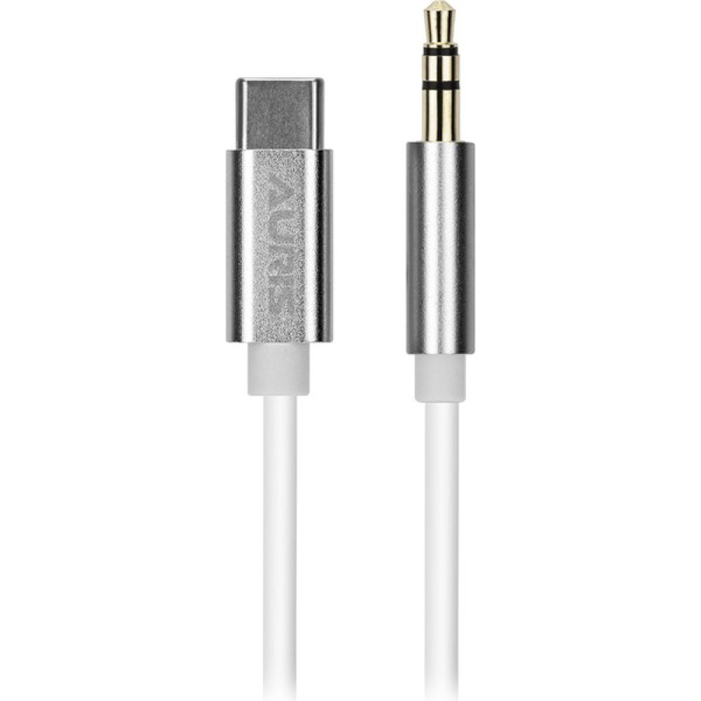 Auris Type-C Aux 3.5mm Çevirici Kablo Araç Müzik Ses Auxiliary Dönüştürücü ARS-AU07 - Beyaz Bilgisayar Çevirici ve Adaptörü Fiyatı