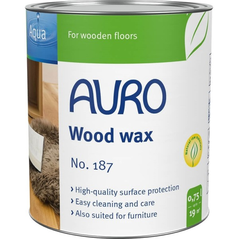 AURO Balmumu Cilası(Ahşap-Sıvı)No. 187 - 750ml İç Cephe Duvar Boyası Fiyatı