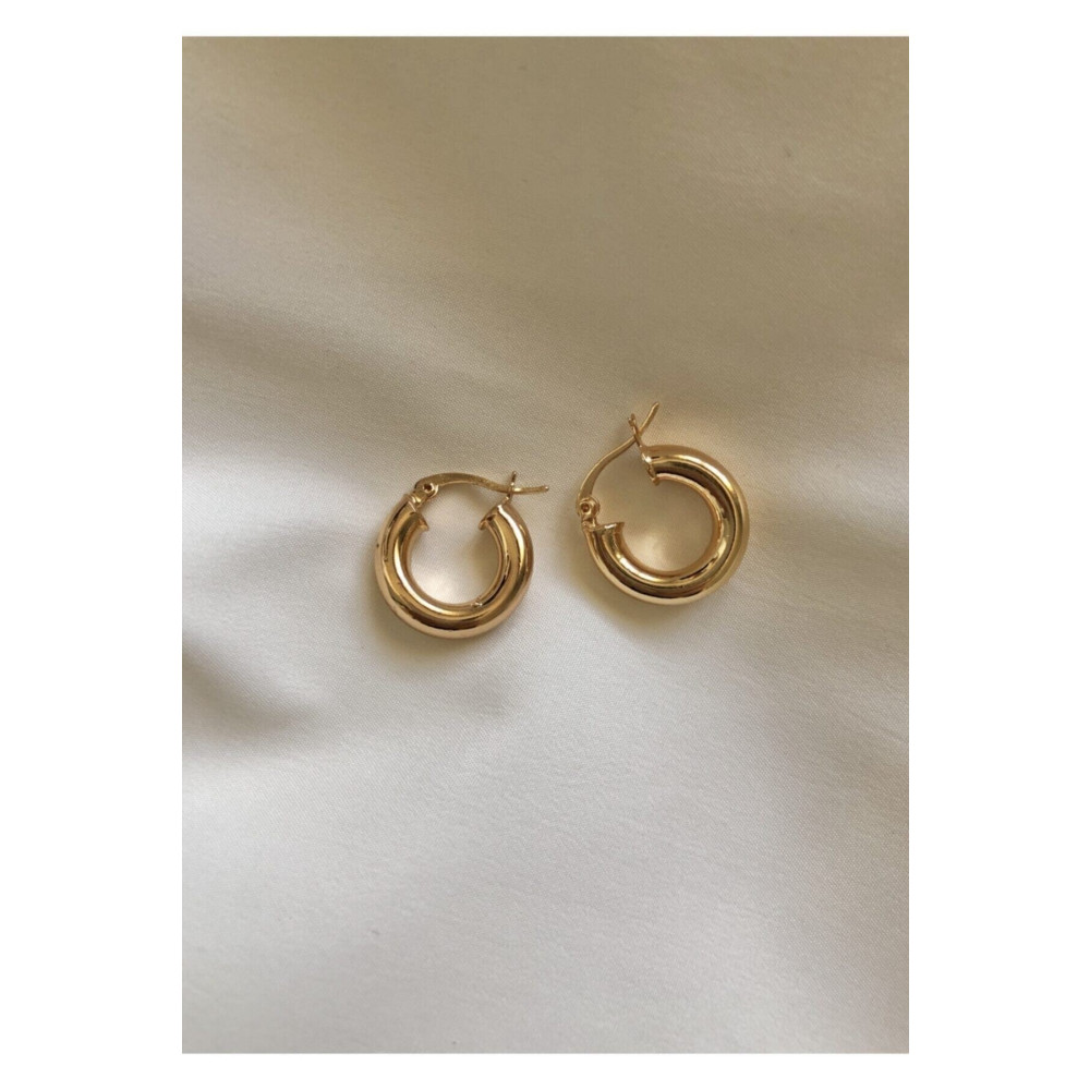 AURRARİ Kadın Vintage Altın Kaplama Gold Halka Küpe Bijuteri Küpe Fiyatı
