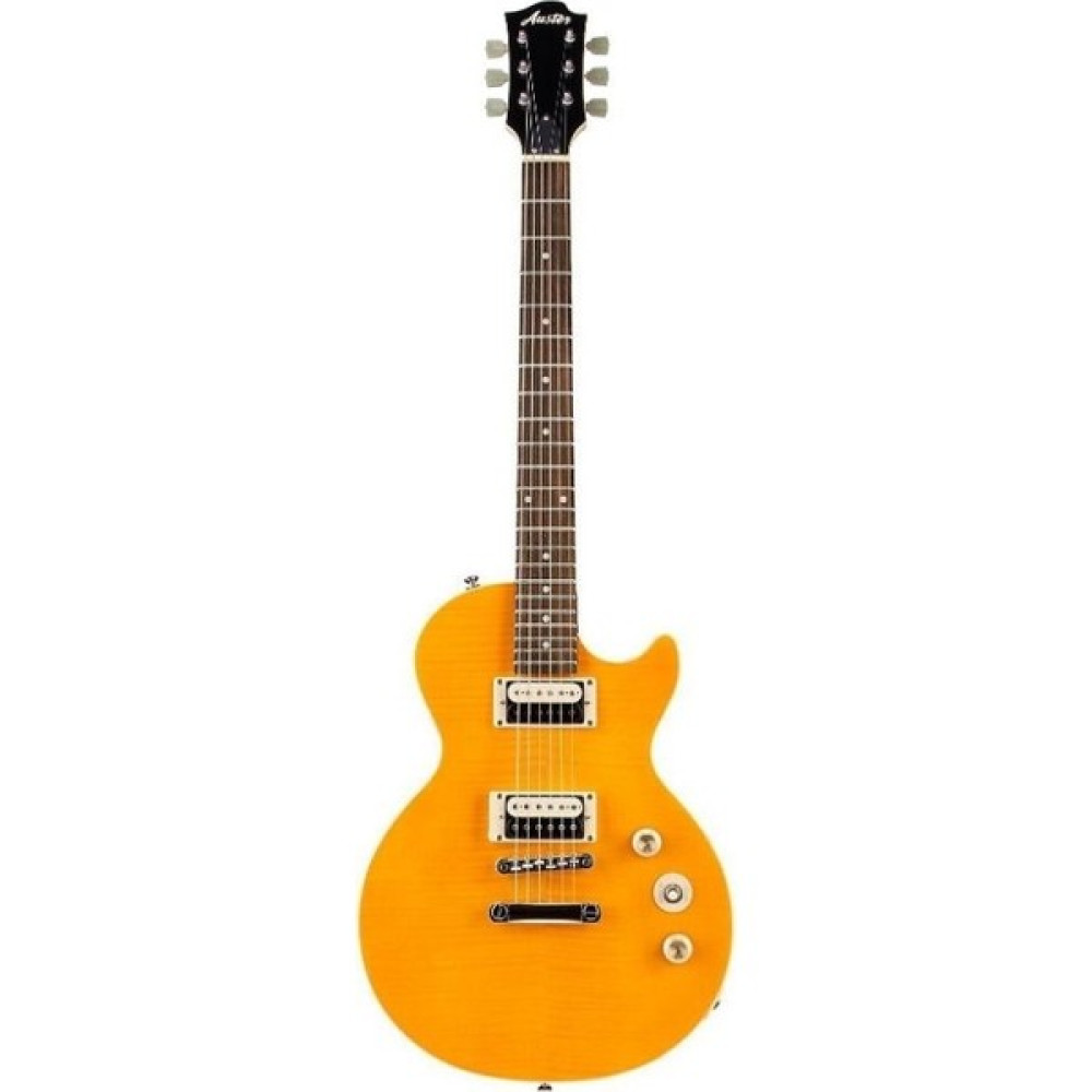 Auster ALP100 Les Paul Elektro Gitar - Amber Oto Boyaları Fiyatı