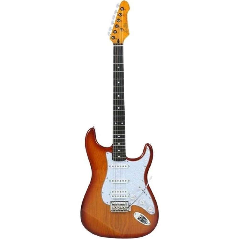 Auster AS100 Stratocaster Elektro Gitar - Honeyburst Oto Boyaları Fiyatı