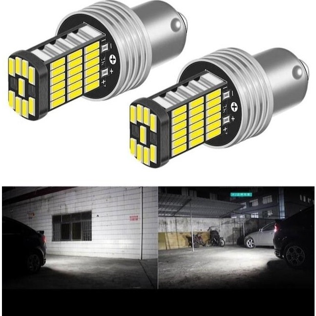 Auto Ampulance BA15S 1156 P21W 45 LED Geri Vites,sinyal,stop Ampulü 1 Takım SSD / Solid State Drive Fiyatı