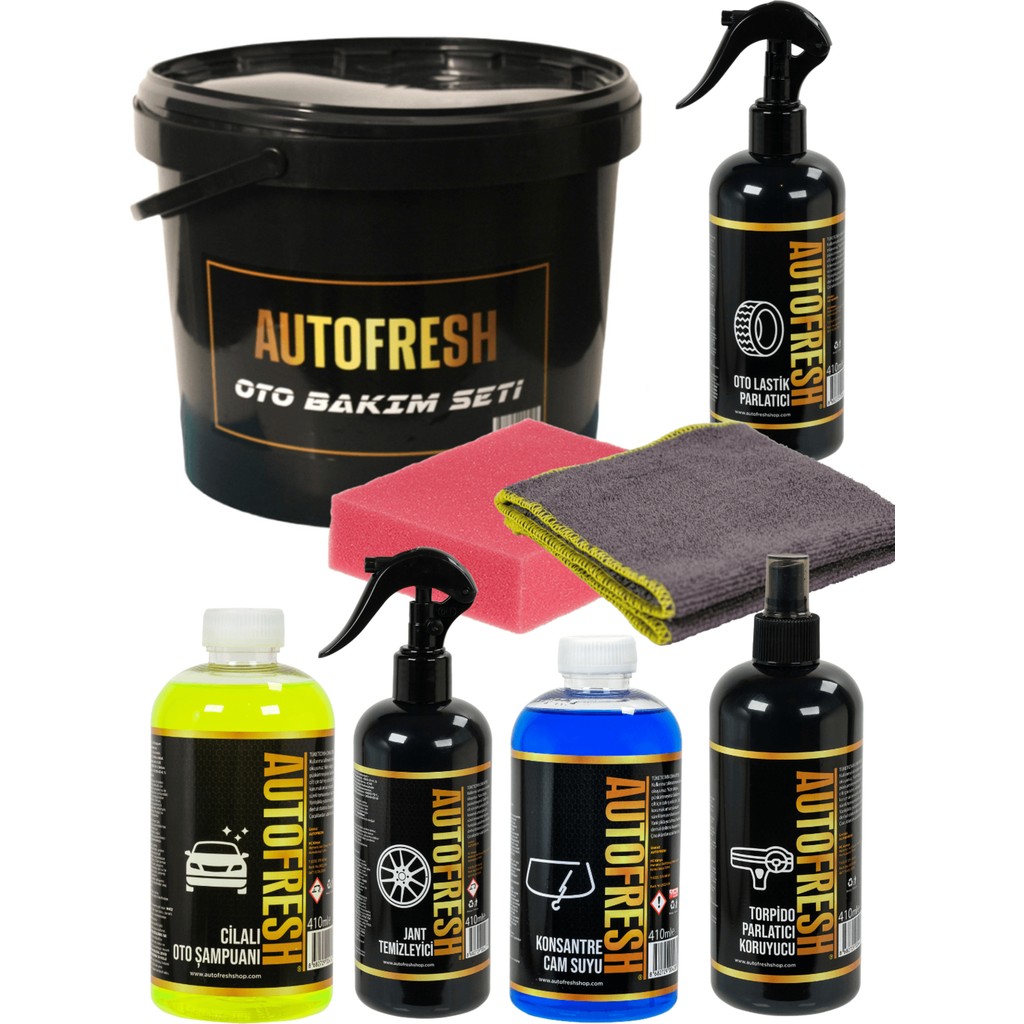 Auto Fresh Autofresh Oto Yıkama Seti Jant Temizleyici Torpido Parlatıcı Lastik Parlatıcı Şampuan Camsuyu Bulaşık Yıkama Fiyatı