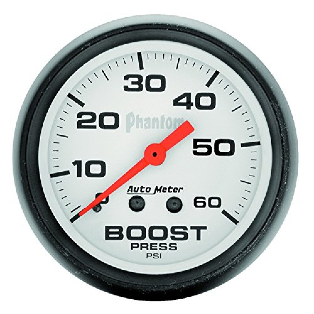 Auto Meter 5705 Phantom Mechanical Boost Gauge , 2.3125 in.