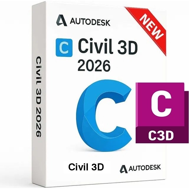 Autodesk Civil 3D 2026 + Autocad 2026 (Windows) - 1 Pc 1 Yıl Autodesk Key Diğer Fiyatı