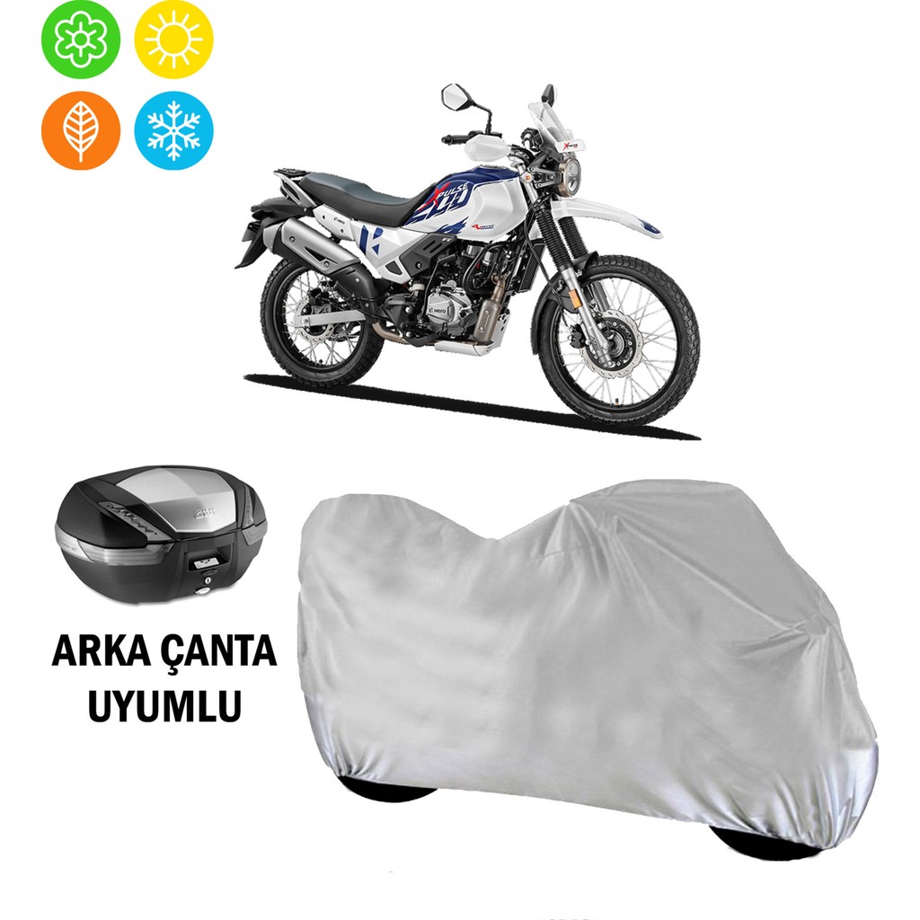 AUTOES Hero Xpulse 200 4V Branda Motosiklet Brandası Arka Çanta Uyumlu Motorsiklet Brandaları Fiyatı