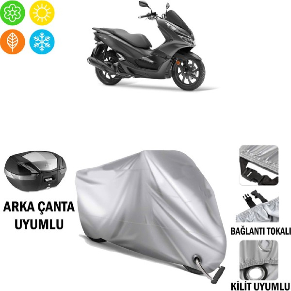 Autoes Honda Pcx 125 Branda Motosiklet Brandası Arka Çanta Bağlantı ve Kilit Uyumlu Motorsiklet Brandaları Fiyatı