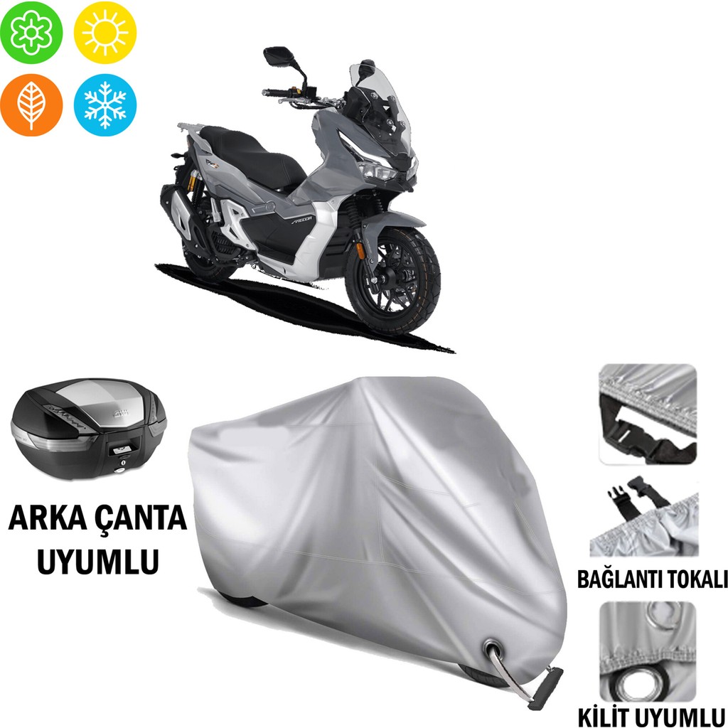 AUTOES Rks Freccia 150 Pro Branda Motosiklet Brandası Arka Çanta Bağlantı,kilit Uyumlu Motorsiklet Brandaları Fiyatı