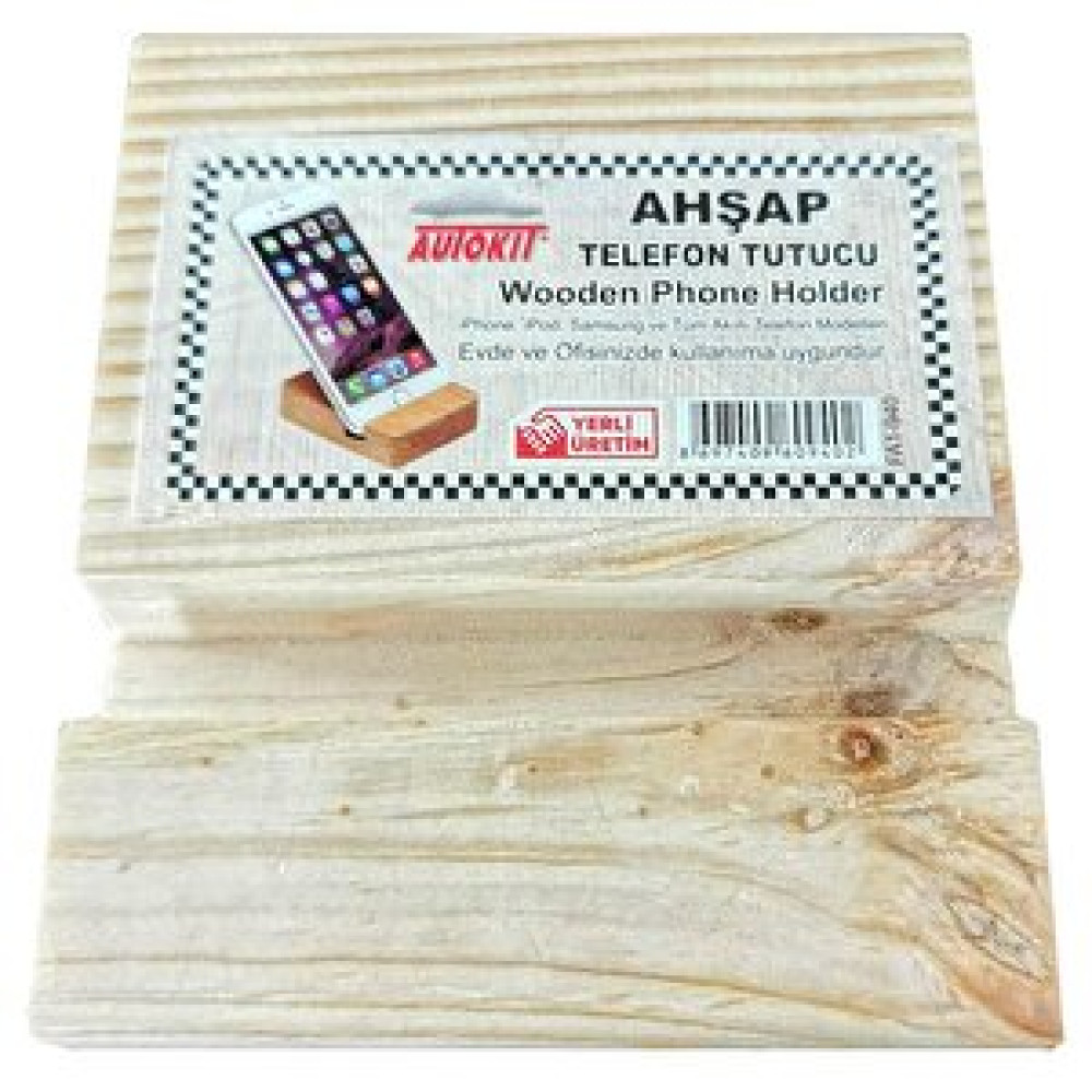 Autokit Ahşap Telefon Tutucu Cep Telefonu Tutucu Fiyatı