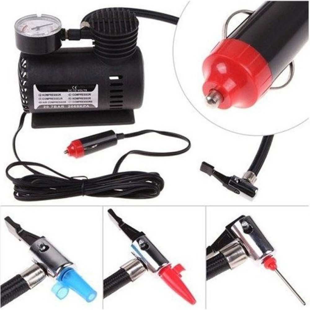 Autokit Air Mini Hava Kompresörü Basınç Göstergeli Araç Lastik Şişirme Lastikler Fiyatı