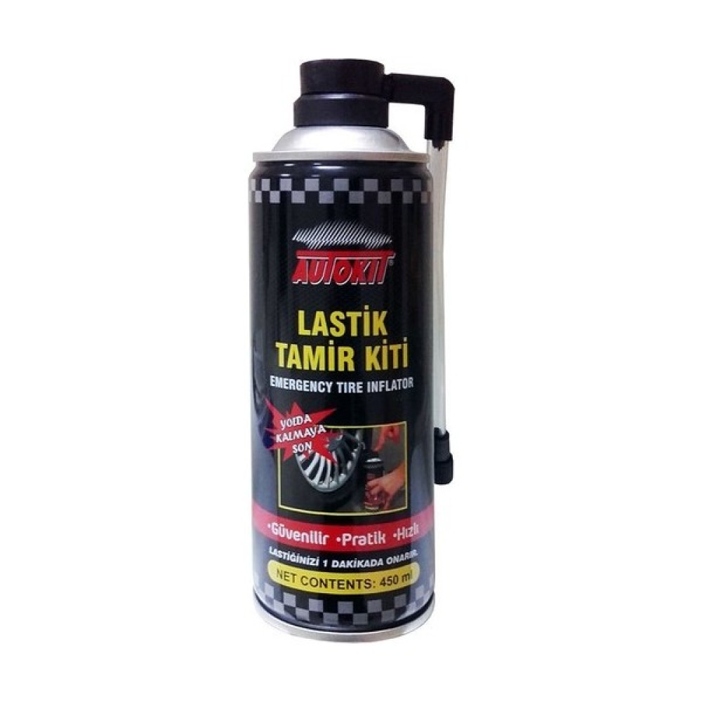 Autokit Lastik Tamir Kiti Acil Lastik Şişirici Sprey 450 ml Lastikler Fiyatı