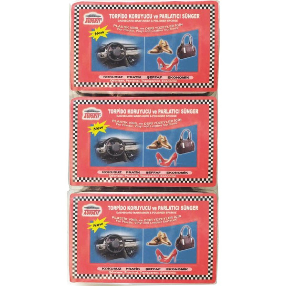 Autokit Torpido Parlatıcı Sünger 3'lü Torpido Bakımı Fiyatı