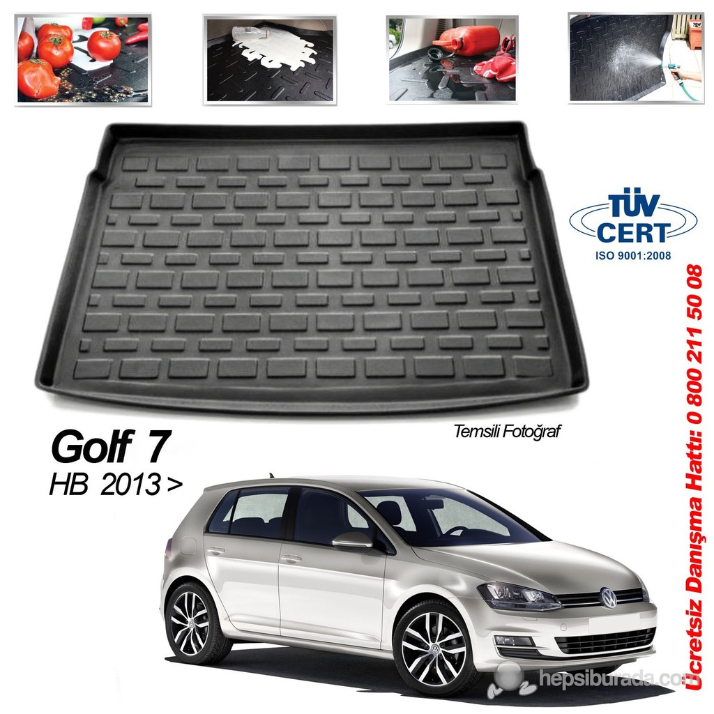 Automix Volkswagen Golf 7 Hb Bagaj Havuzu Paspası 2013-> Sonrası Araca Özel Paspaslar Fiyatı