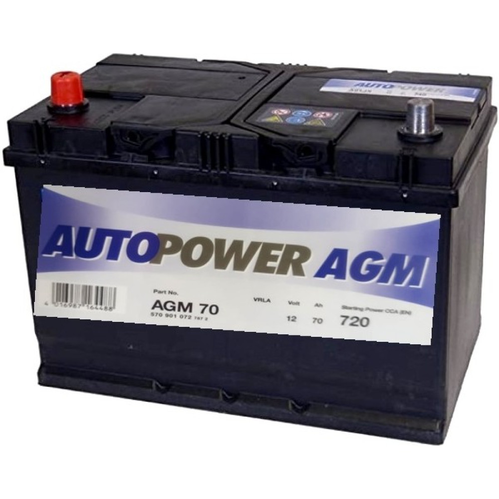 Autopower 70 Amper Agm Akü Start Stop Jel Akü Akü Takviye Kablosu Fiyatı